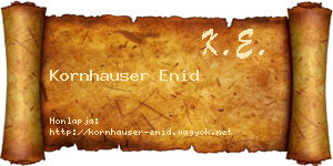 Kornhauser Enid névjegykártya
